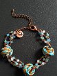 BRACCIALE 3 NODI CRISTAL 01 Prezzo 45€ - Distanziali nodo argilla sintetica e rosario cristalli.