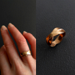 ANELLO INTRECCIO Prezzo 100â‚¬ - Fascetta in bronzo color rame a lingue intrecciate MIS. 9-10