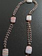 CARRE' NECKLACE 02 Price 90€ - Carre' spacers in synthetic clay and rosary of crystals and glass beads.