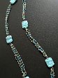 CARRE' NECKLACE 03 Price 90€ - Carre' spacers in synthetic clay and rosary of crystals and glass beads.