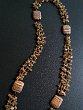 CARRE' NECKLACE 04 Price 120€ - Carre' spacers in synthetic clay and rosary of the sun stones beads.